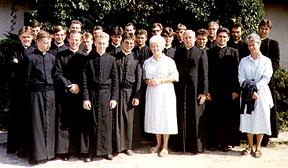 Sr. Angeline and Sr. Jan with the seminarians