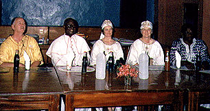 Fr. Jim Bermingham, the Bishop, Sr. Jan and Sr. Angeline